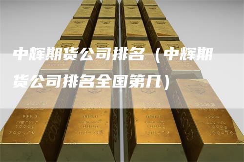 中辉期货公司排名（中辉期货公司排名全国第几）