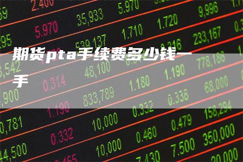 期货pta手续费多少钱一手
