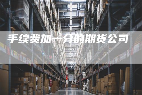 手续费加一分的期货公司