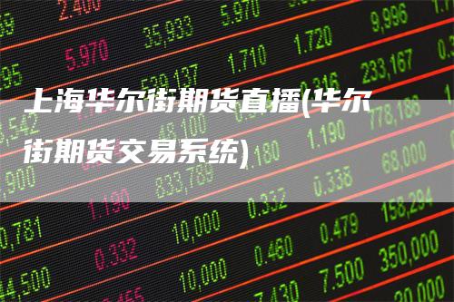 上海华尔街期货直播(华尔街期货交易系统)