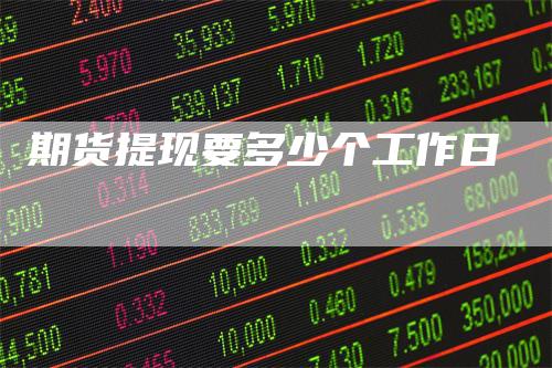 期货提现要多少个工作日