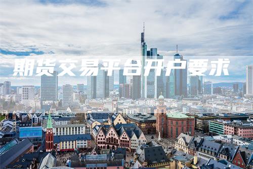 期货交易平台开户要求