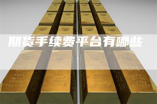 期货手续费平台有哪些
