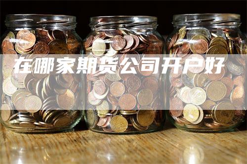 在哪家期货公司开户好