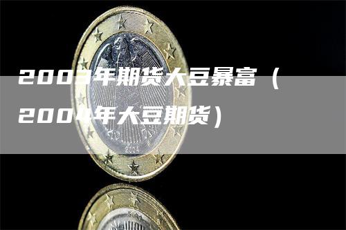 2003年期货大豆暴富（2004年大豆期货）