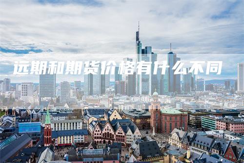 远期和期货价格有什么不同