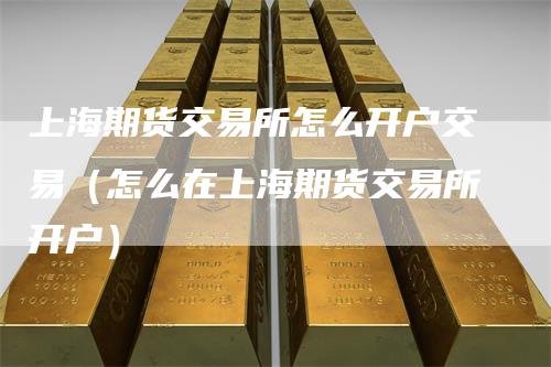 上海期货交易所怎么开户交易（怎么在上海期货交易所开户）