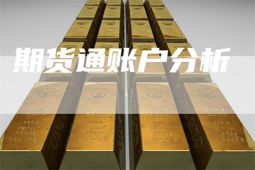 期货通账户分析