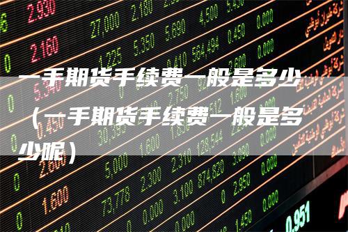 一手期货手续费一般是多少（一手期货手续费一般是多少呢）