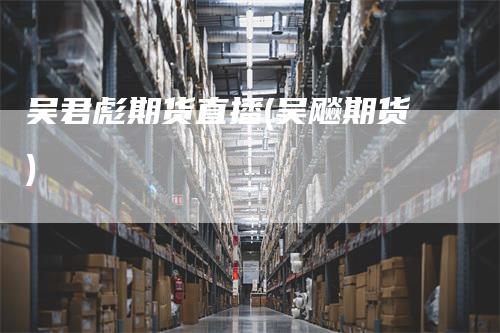 吴君彪期货直播(吴飚期货)