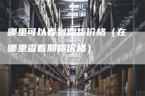 哪里可以看到期货价格（在哪里查看期货价格）