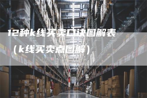 12种k线买卖口诀图解表（k线买卖点图解）