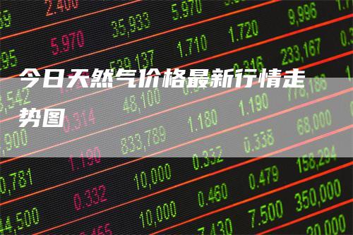 今日天然气价格最新行情走势图