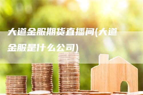 大道金服期货直播间(大道金服是什么公司)