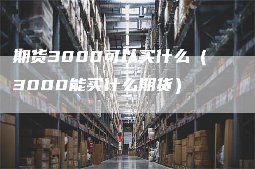 期货3000可以买什么（3000能买什么期货）