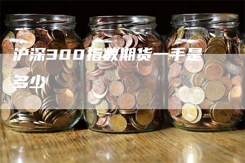 沪深300指数期货一手是多少