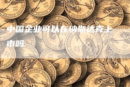 中国企业可以在纳斯达克上市吗