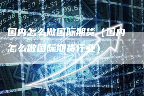 国内怎么做国际期货（国内怎么做国际期货行业）