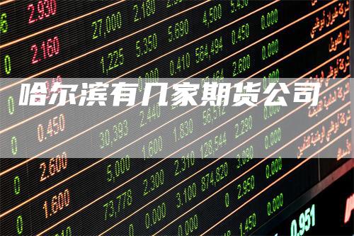 哈尔滨有几家期货公司