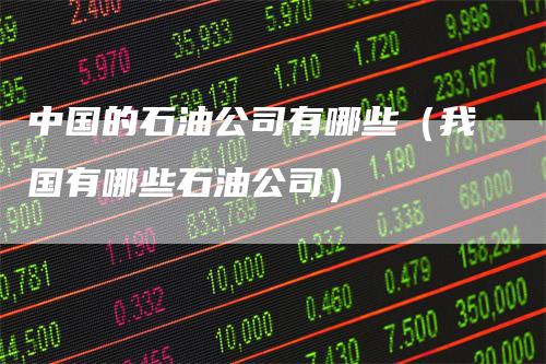 中国的石油公司有哪些（我国有哪些石油公司）