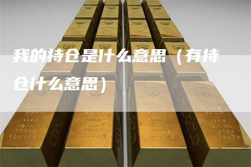 我的持仓是什么意思（有持仓什么意思）