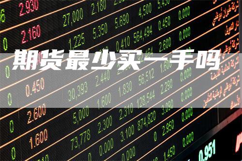 期货最少买一手吗