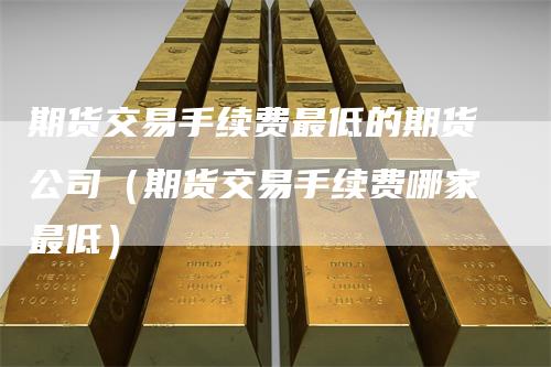 期货交易手续费最低的期货公司（期货交易手续费哪家最低）