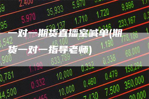 一对一期货直播室喊单(期货一对一指导老师)