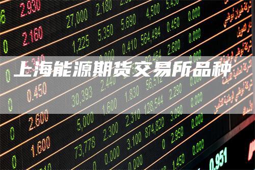 上海能源期货交易所品种
