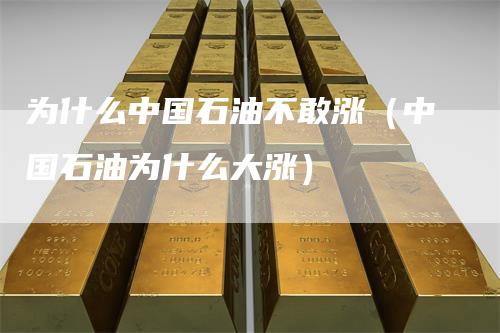 为什么中国石油不敢涨（中国石油为什么大涨）