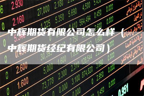 中辉期货有限公司怎么样（中辉期货经纪有限公司）