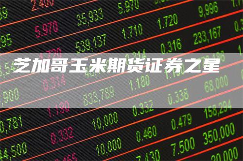 芝加哥玉米期货证券之星