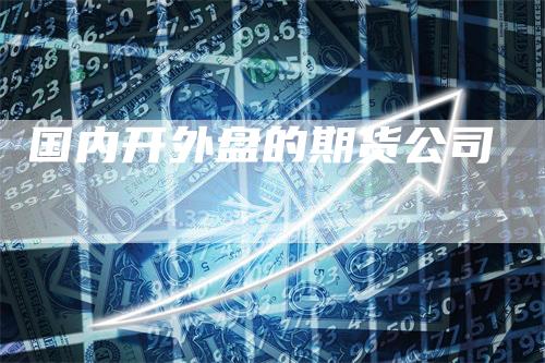 国内开外盘的期货公司
