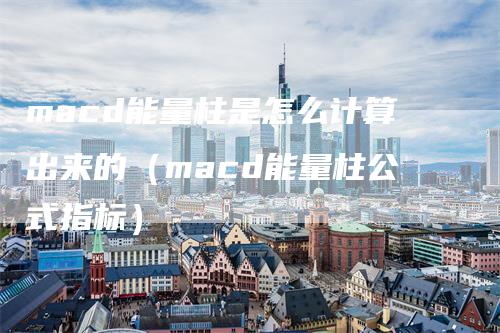 macd能量柱是怎么计算出来的（macd能量柱公式指标）