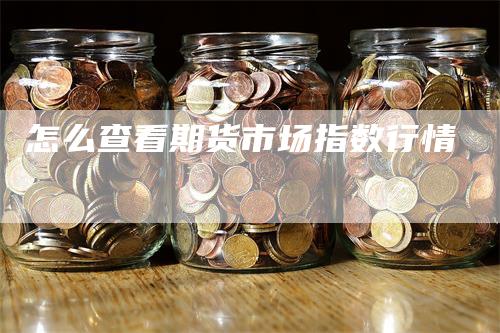 怎么查看期货市场指数行情