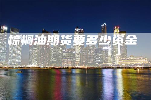 棕榈油期货要多少资金