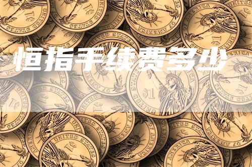恒指手续费多少