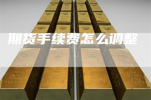 期货手续费怎么调整