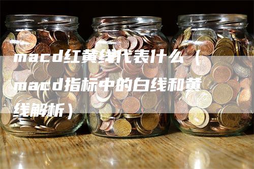 macd红黄线代表什么（macd指标中的白线和黄线解析）