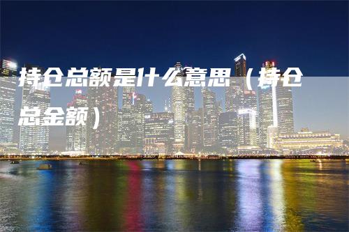 持仓总额是什么意思（持仓总金额）