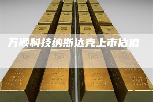 万顺科技纳斯达克上市估值