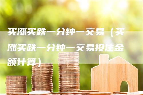 买涨买跌一分钟一交易（买涨买跌一分钟一交易投注金额计算）