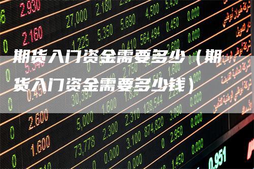 期货入门资金需要多少（期货入门资金需要多少钱）